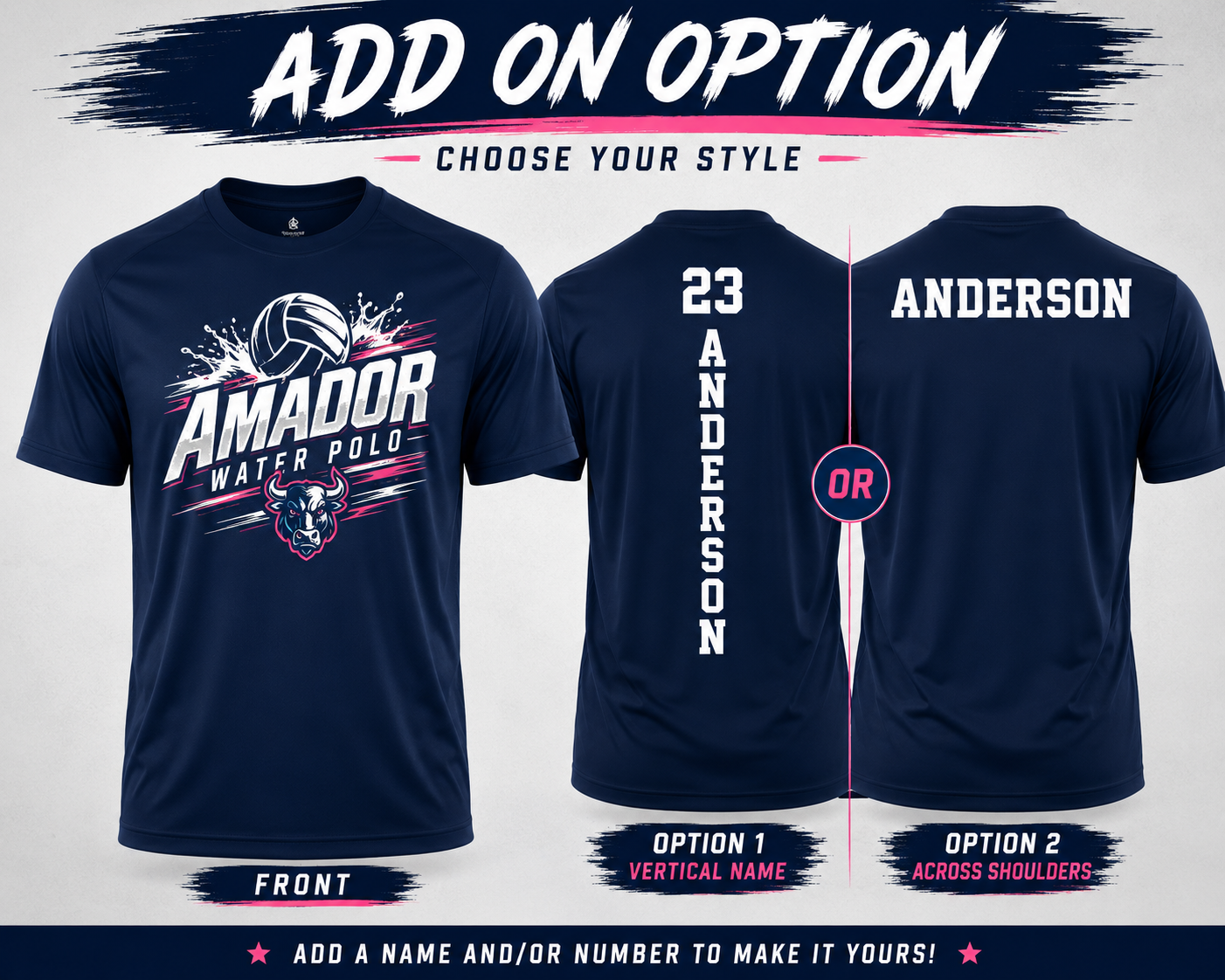 Water Polo Tee (Custom Options)
